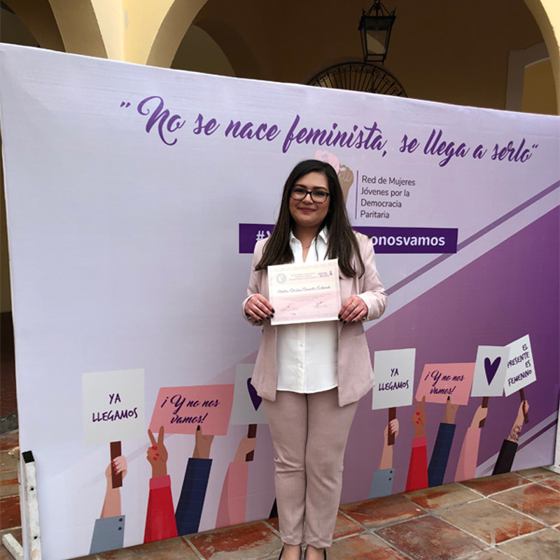 Zuria Romero ganadora del Premio Mujer Tec